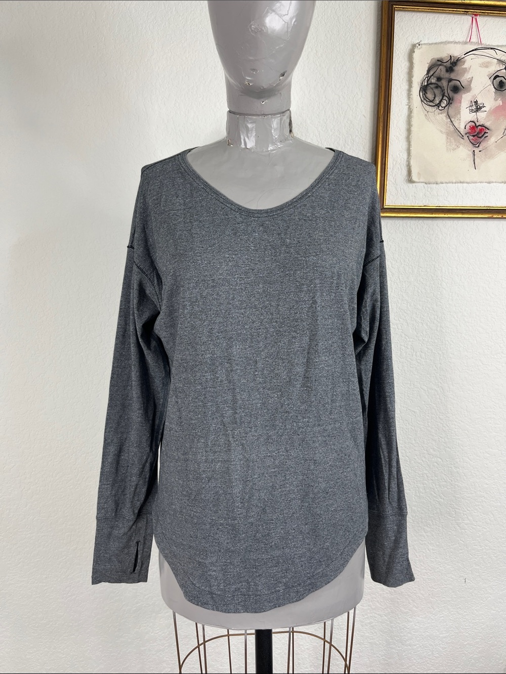 Lululemon Love Long-Sleeve Shirt Thumbholes Curved Hem